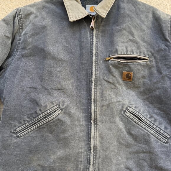 Vintage well worn Carhartt jacket esti size l-xl - Picture 3 of 15